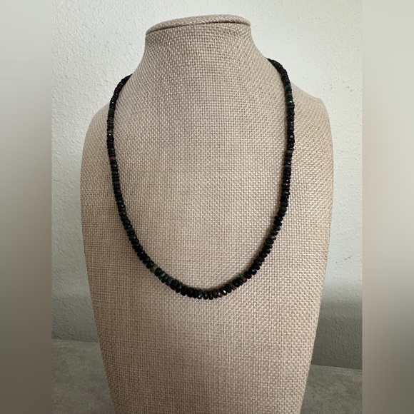 Jewelry - Ethiapian Black opal  Beaded Necklace